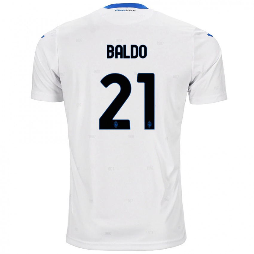 Niño Camiseta Nicolò Baldo #21 Blanco 2ª Equipación 2024/25 La Camisa México