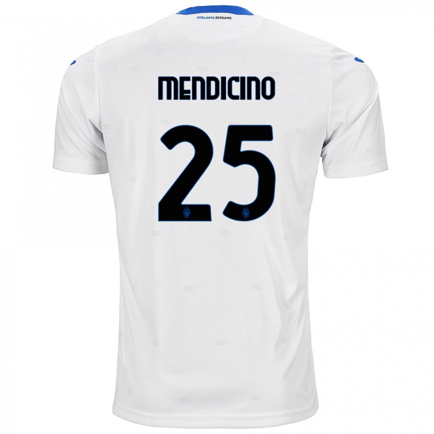 Niño Camiseta Leonardo Mendicino #25 Blanco 2ª Equipación 2024/25 La Camisa México