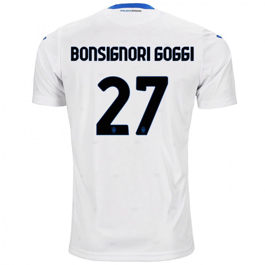 Niño Camiseta Lorenzo Bonsignori Goggi #27 Blanco 2ª Equipación 2024/25 La Camisa México