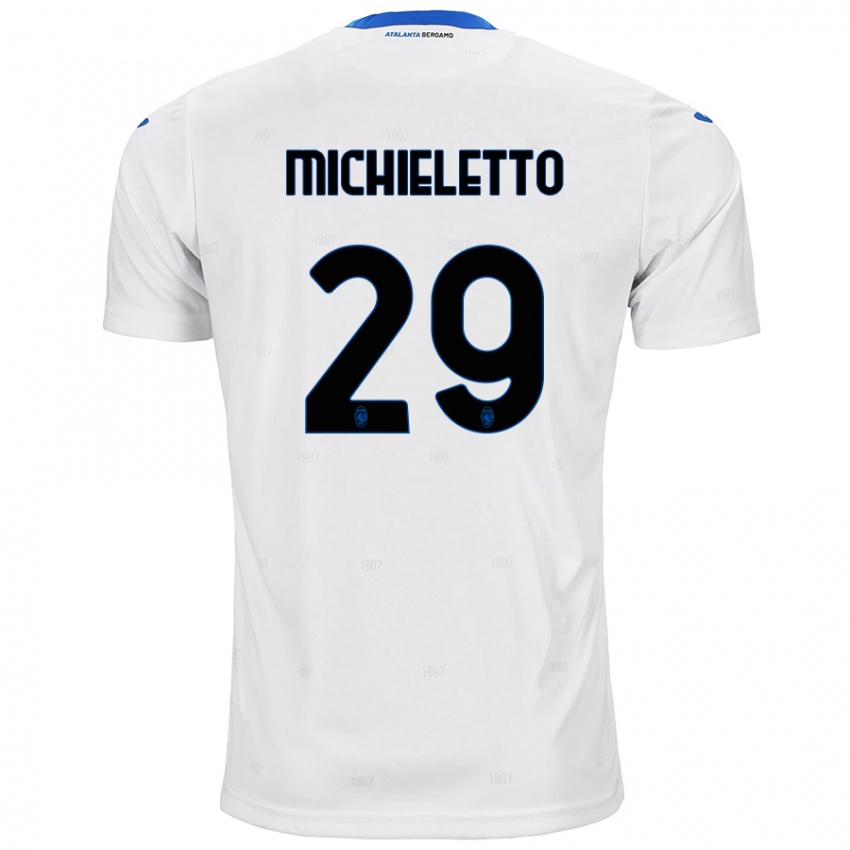 Niño Camiseta Andrea Michieletto #29 Blanco 2ª Equipación 2024/25 La Camisa México