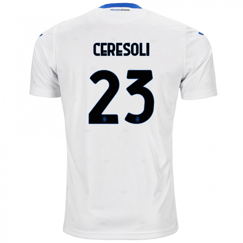 Niño Camiseta Andrea Ceresoli #23 Blanco 2ª Equipación 2024/25 La Camisa México