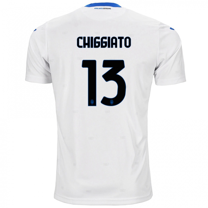 Niño Camiseta Gabriele Chiggiato #13 Blanco 2ª Equipación 2024/25 La Camisa México