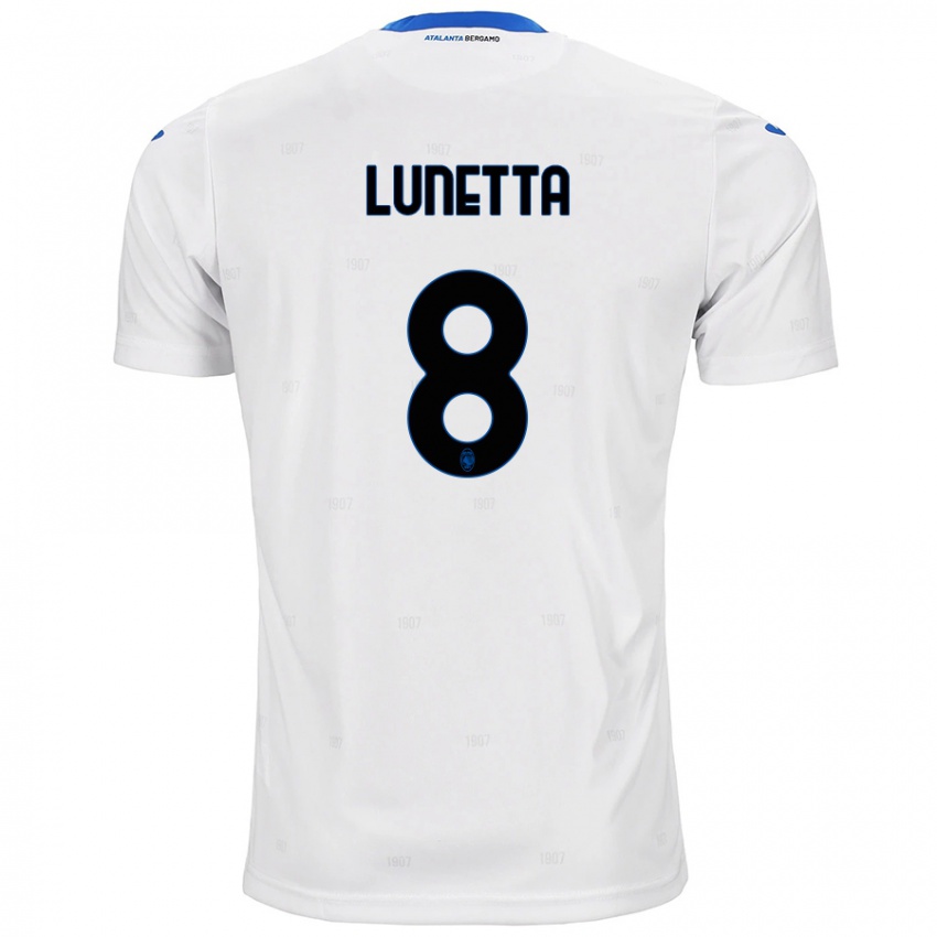 Niño Camiseta Gabriel Lunetta #8 Blanco 2ª Equipación 2024/25 La Camisa México