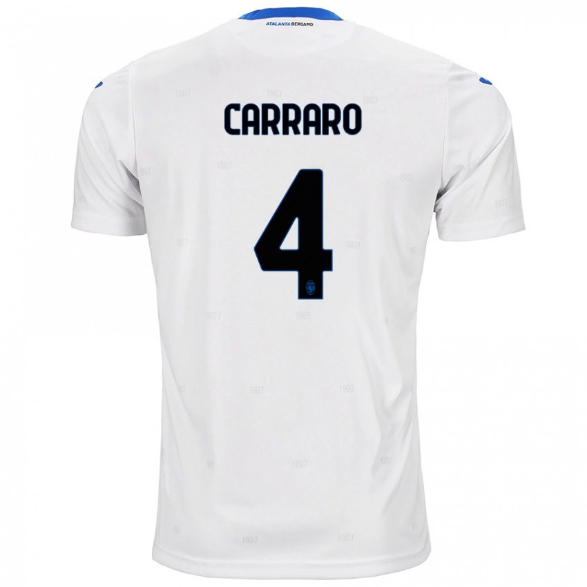 Niño Camiseta Marco Carraro #4 Blanco 2ª Equipación 2024/25 La Camisa México