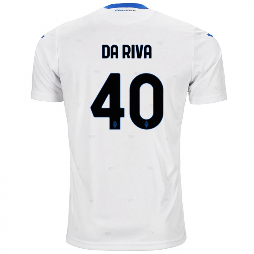 Niño Camiseta Jacopo Da Riva #40 Blanco 2ª Equipación 2024/25 La Camisa México