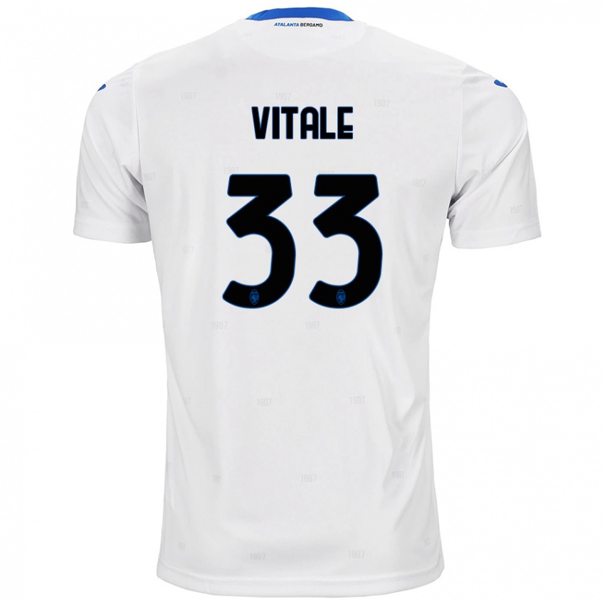 Niño Camiseta Francesca Vitale #33 Blanco 2ª Equipación 2024/25 La Camisa México