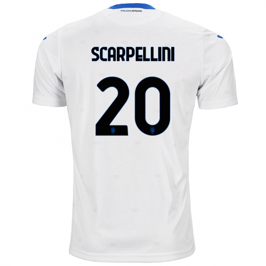 Niño Camiseta Andrea Scarpellini #20 Blanco 2ª Equipación 2024/25 La Camisa México