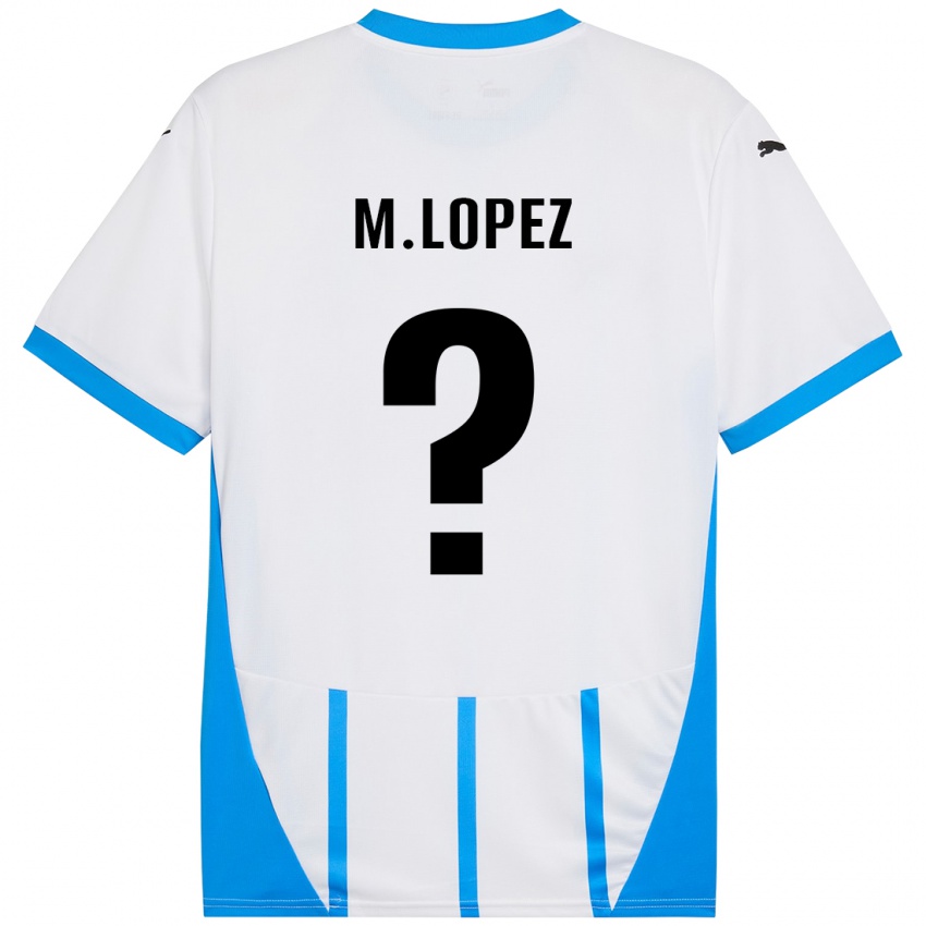 Niño Camiseta Maxime López #0 Blanco Azul 2ª Equipación 2024/25 La Camisa México