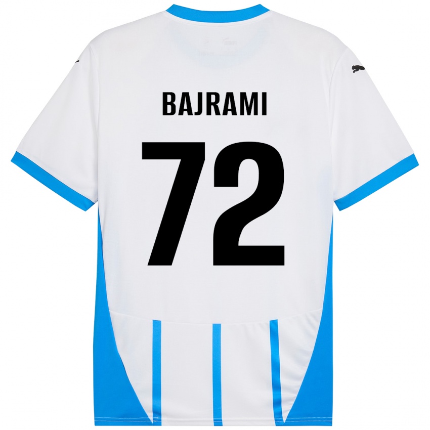 Niño Camiseta Nedim Bajrami #72 Blanco Azul 2ª Equipación 2024/25 La Camisa México