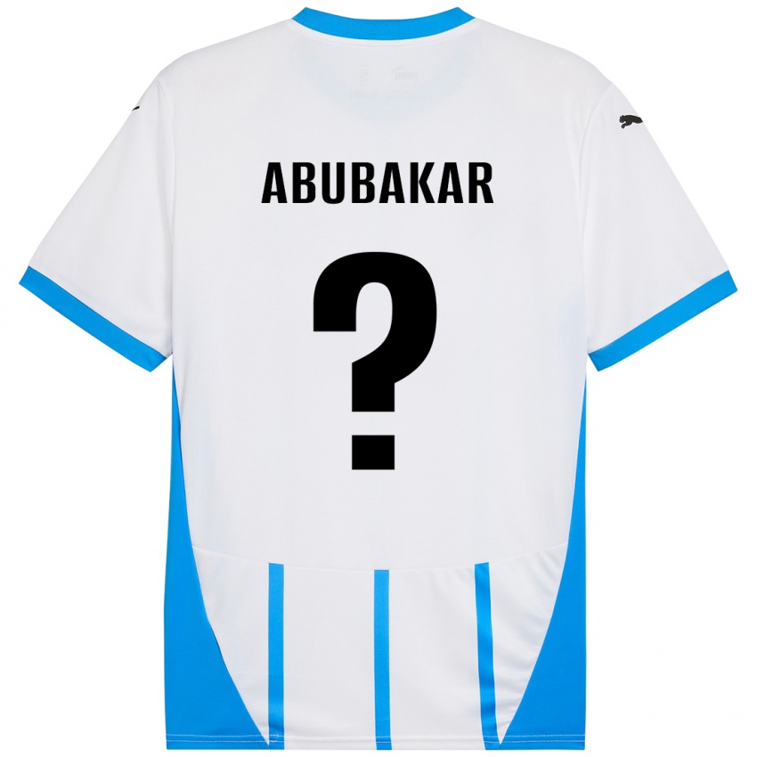 Niño Camiseta Salim Abubakar #0 Blanco Azul 2ª Equipación 2024/25 La Camisa México