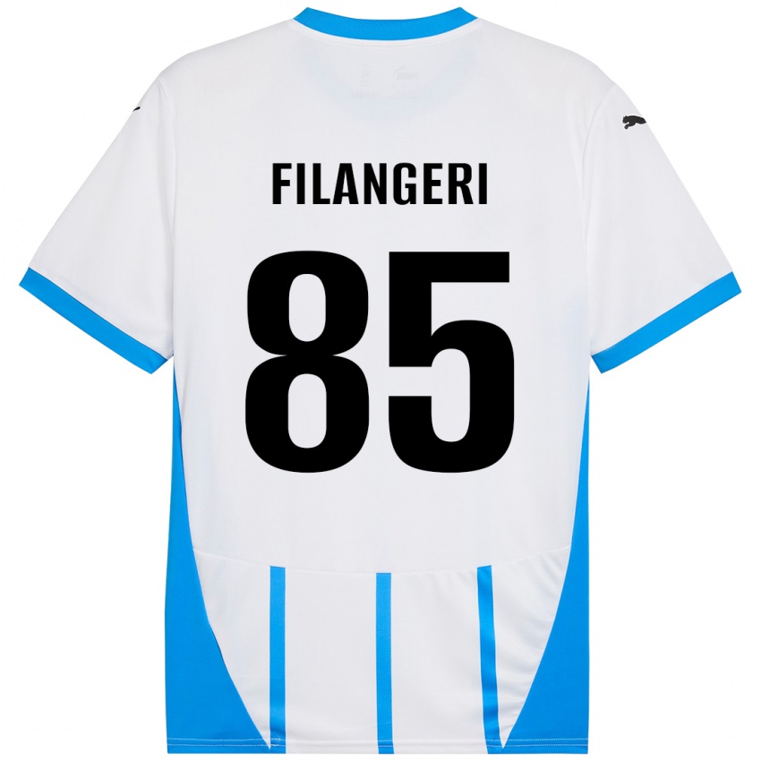 Niño Camiseta Maria Luisa Filangeri #85 Blanco Azul 2ª Equipación 2024/25 La Camisa México