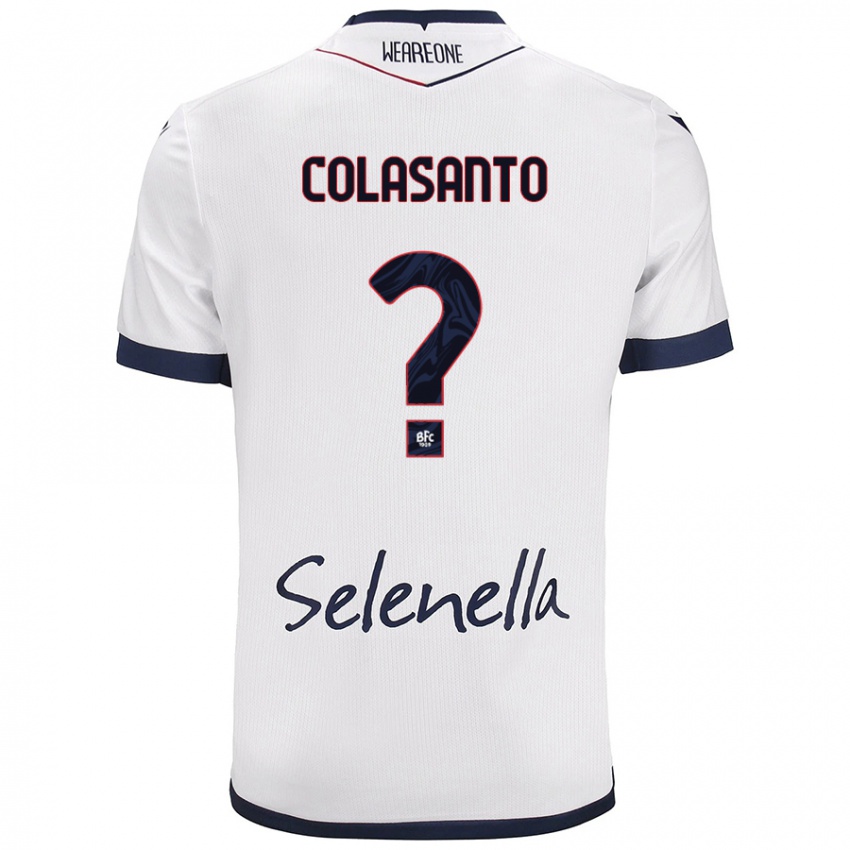 Niño Camiseta Pietro Colasanto #0 Blanco Azul Real 2ª Equipación 2024/25 La Camisa México