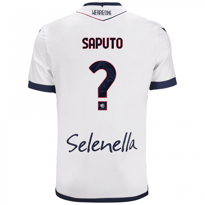 Niño Camiseta Jesse Saputo #0 Blanco Azul Real 2ª Equipación 2024/25 La Camisa México