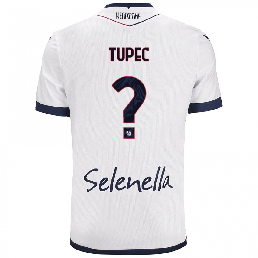 Niño Camiseta Leos Tupec #0 Blanco Azul Real 2ª Equipación 2024/25 La Camisa México