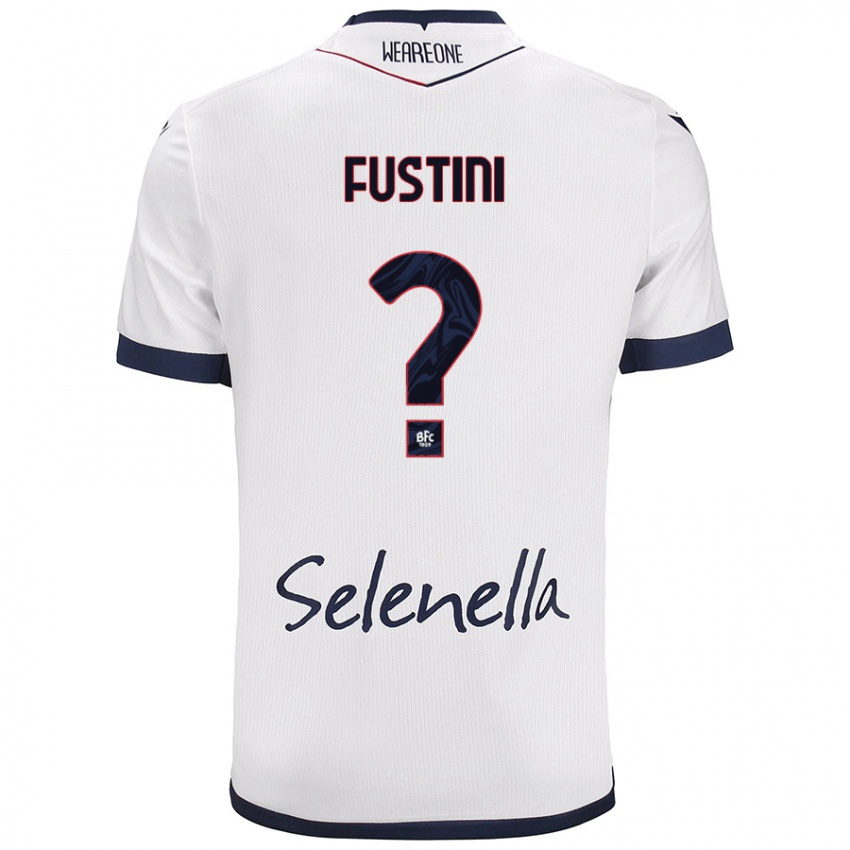 Niño Camiseta Kevin Fustini #0 Blanco Azul Real 2ª Equipación 2024/25 La Camisa México