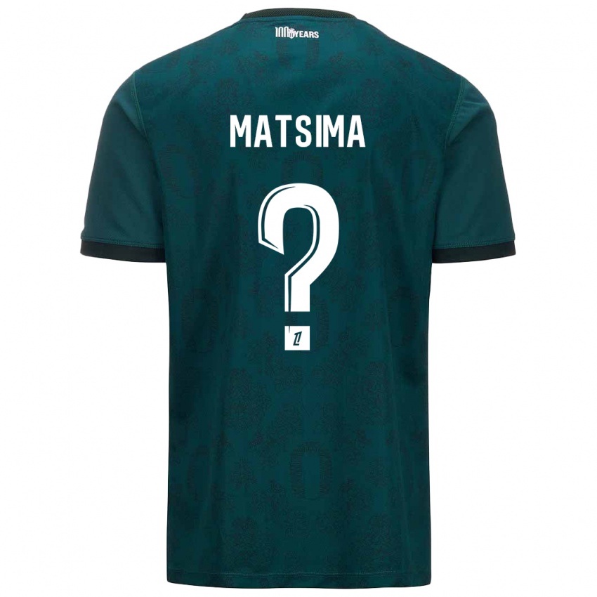 Niño Camiseta Chrislain Matsima #0 Verde Oscuro 2ª Equipación 2024/25 La Camisa México