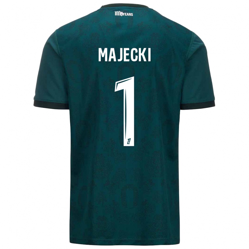 Niño Camiseta Radoslaw Majecki #1 Verde Oscuro 2ª Equipación 2024/25 La Camisa México