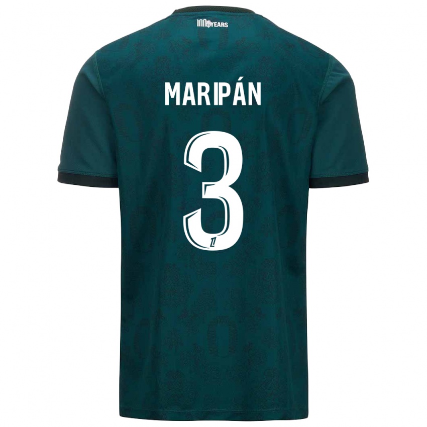 Niño Camiseta Guillermo Maripán #3 Verde Oscuro 2ª Equipación 2024/25 La Camisa México