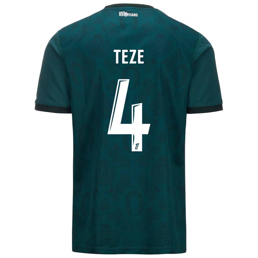 Niño Camiseta Teze #4 Verde Oscuro 2ª Equipación 2024/25 La Camisa México