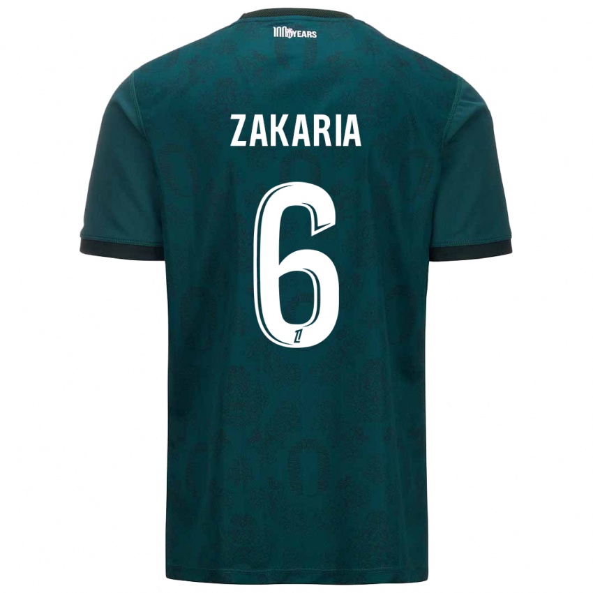 Niño Camiseta Denis Zakaria #6 Verde Oscuro 2ª Equipación 2024/25 La Camisa México