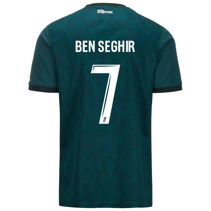 Niño Camiseta Eliesse Ben Seghir #7 Verde Oscuro 2ª Equipación 2024/25 La Camisa México