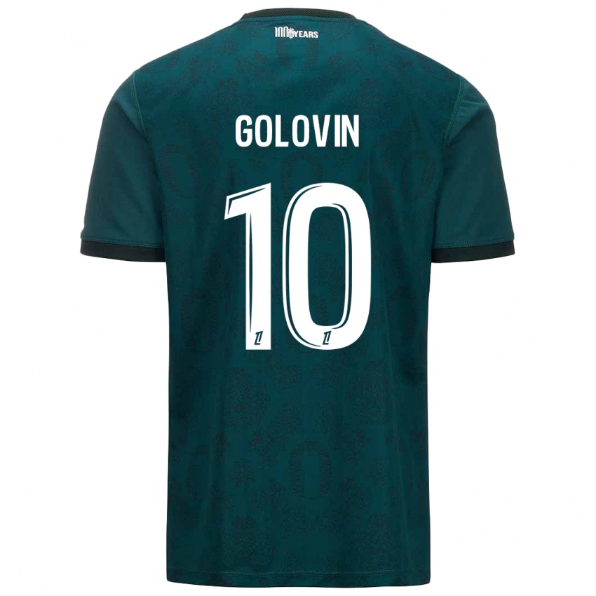 Niño Camiseta Aleksandr Golovin #10 Verde Oscuro 2ª Equipación 2024/25 La Camisa México