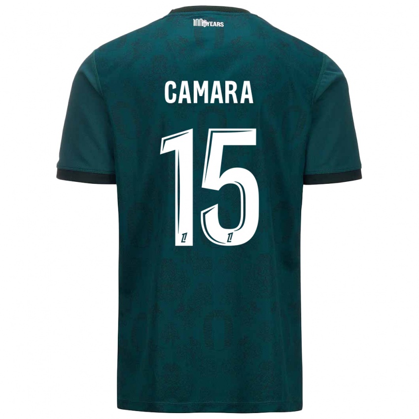 Niño Camiseta Lamine Camara #15 Verde Oscuro 2ª Equipación 2024/25 La Camisa México