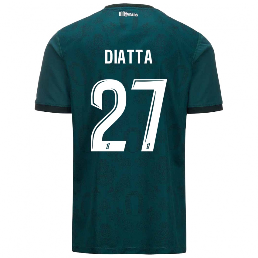 Niño Camiseta Krépin Diatta #27 Verde Oscuro 2ª Equipación 2024/25 La Camisa México