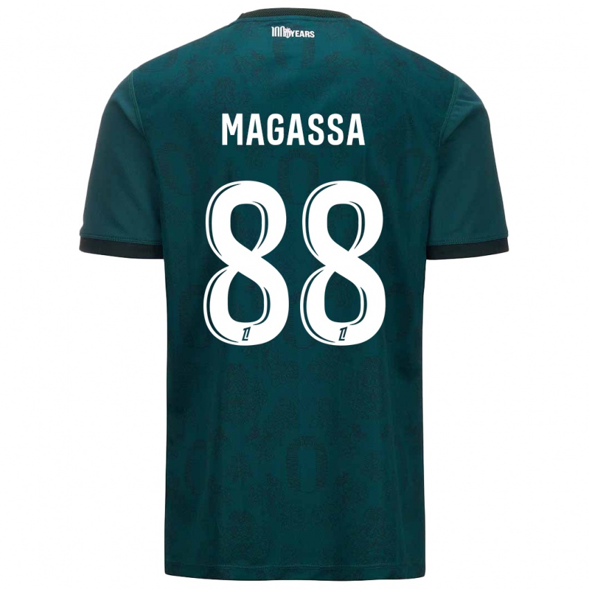 Niño Camiseta Soungoutou Magassa #88 Verde Oscuro 2ª Equipación 2024/25 La Camisa México