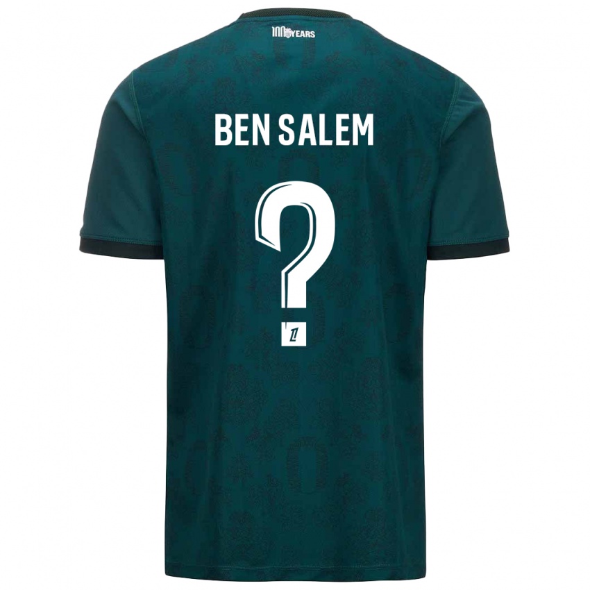 Niño Camiseta Oualid Ben Salem #0 Verde Oscuro 2ª Equipación 2024/25 La Camisa México