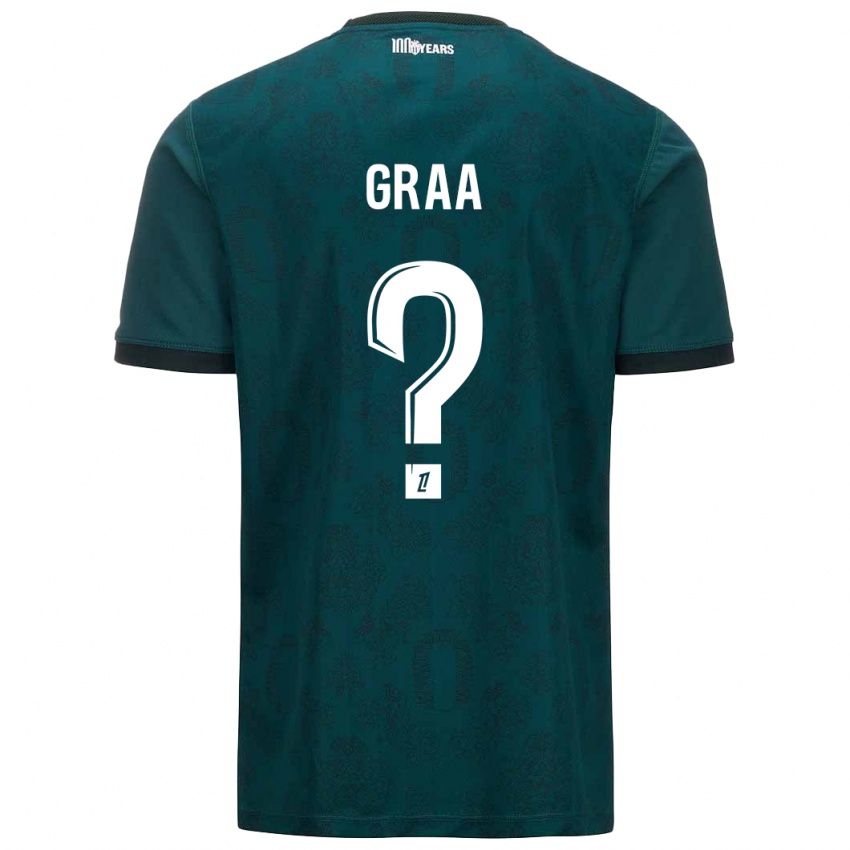 Niño Camiseta Mohamed Graa #0 Verde Oscuro 2ª Equipación 2024/25 La Camisa México