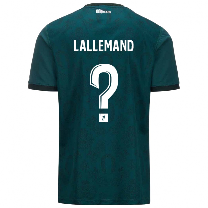 Niño Camiseta Nassim Lallemand #0 Verde Oscuro 2ª Equipación 2024/25 La Camisa México