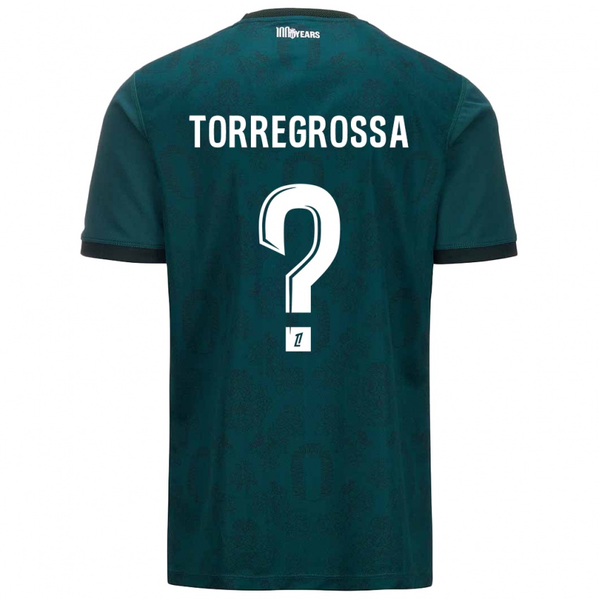 Niño Camiseta Hugo Torregrossa #0 Verde Oscuro 2ª Equipación 2024/25 La Camisa México