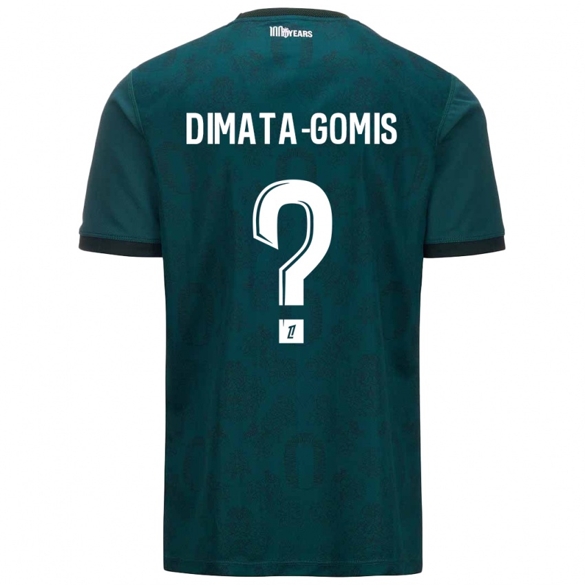 Niño Camiseta Kamron Dimata-Gomis #0 Verde Oscuro 2ª Equipación 2024/25 La Camisa México