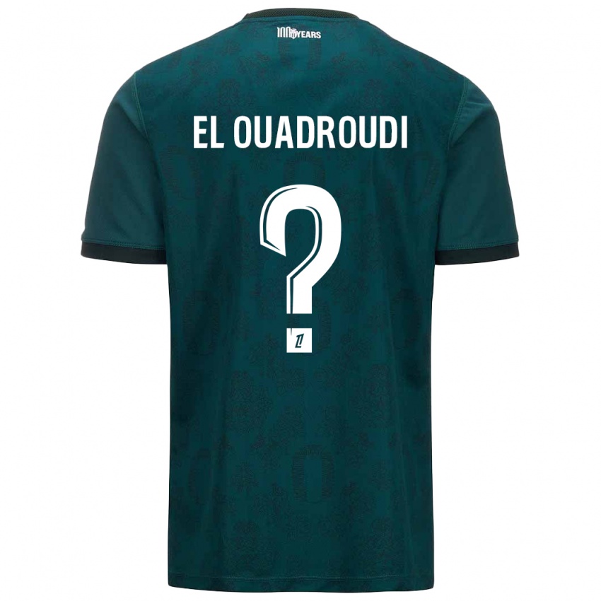 Niño Camiseta Imrane El Ouadroudi #0 Verde Oscuro 2ª Equipación 2024/25 La Camisa México