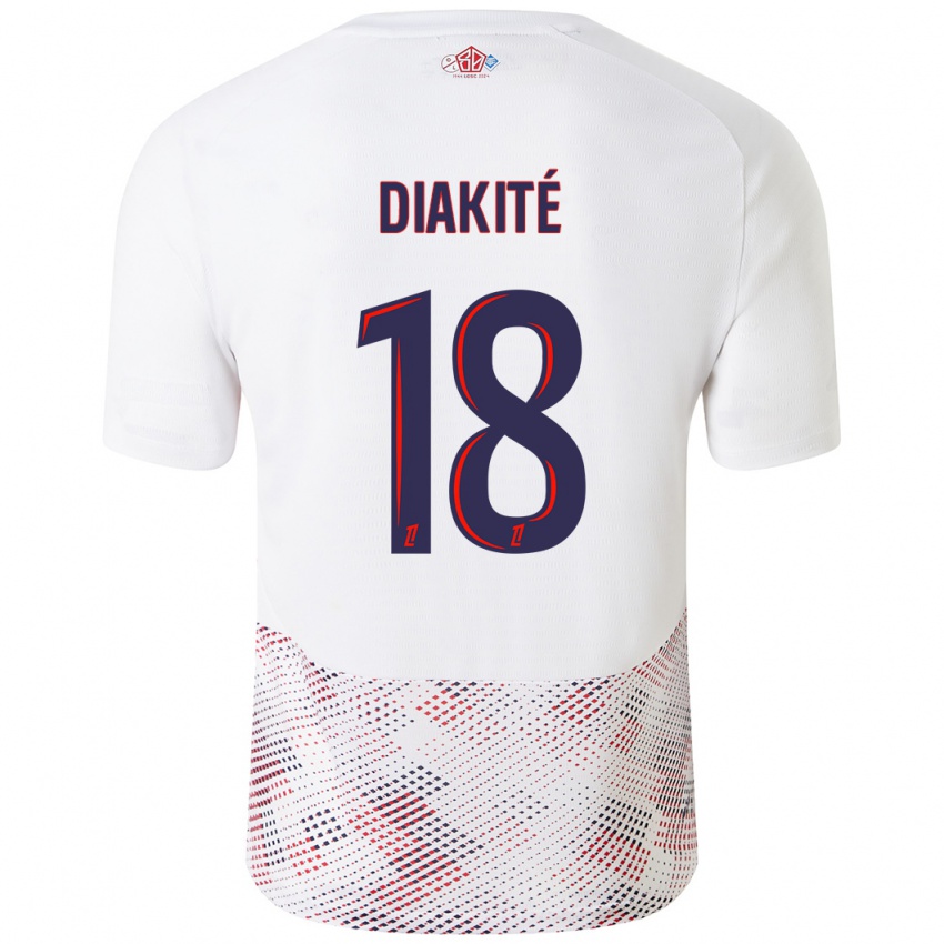 Niño Camiseta Bafodé Diakité #18 Blanco Azul Real 2ª Equipación 2024/25 La Camisa México