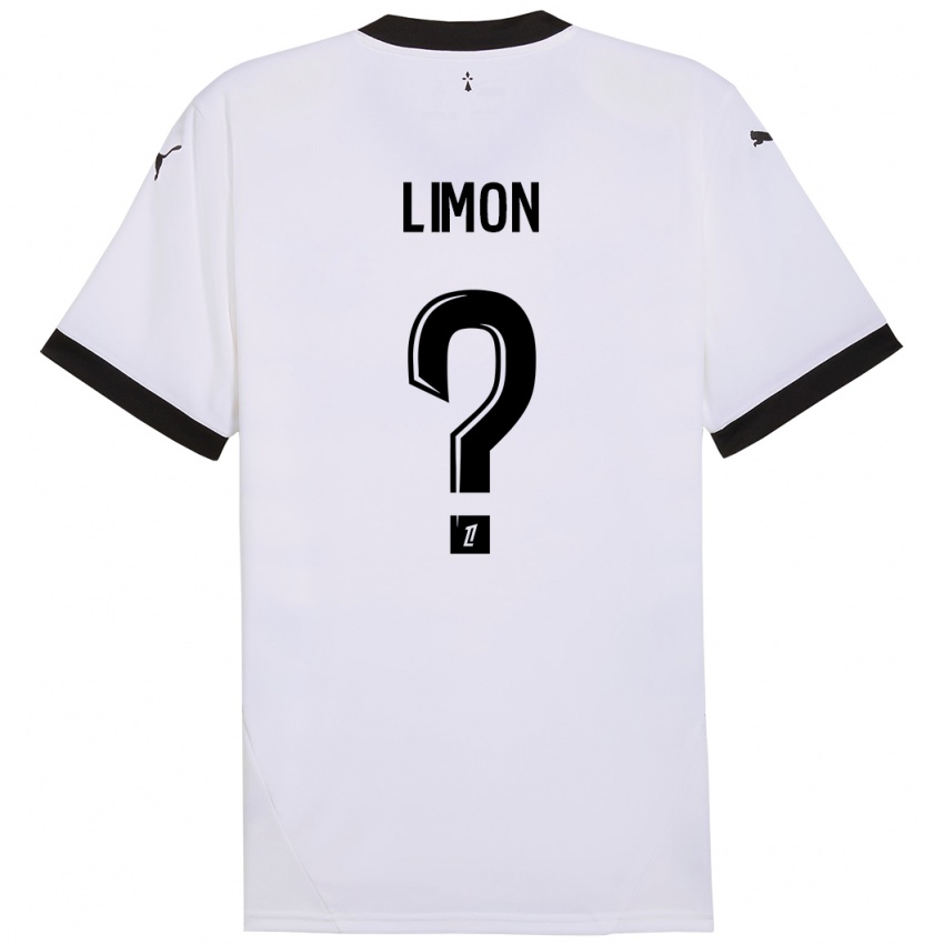 Niño Camiseta Paolo Limon #0 Blanco Negro 2ª Equipación 2024/25 La Camisa México