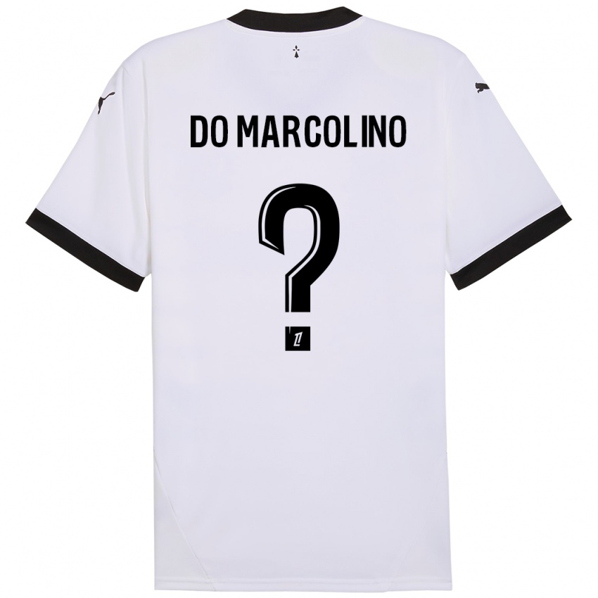 Niño Camiseta Arsène Do Marcolino #0 Blanco Negro 2ª Equipación 2024/25 La Camisa México