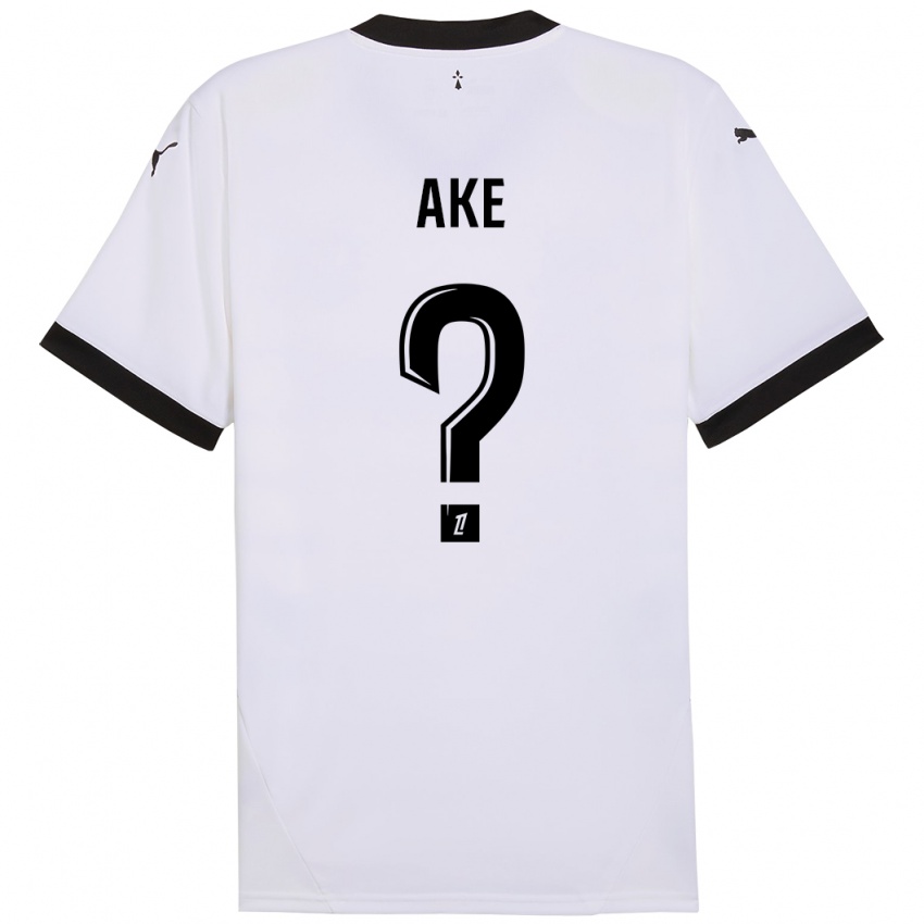 Niño Camiseta Junior Ake #0 Blanco Negro 2ª Equipación 2024/25 La Camisa México