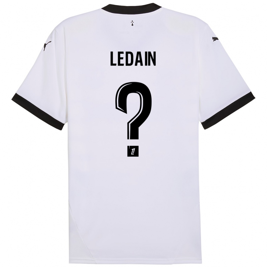 Niño Camiseta Samuel Ledain #0 Blanco Negro 2ª Equipación 2024/25 La Camisa México