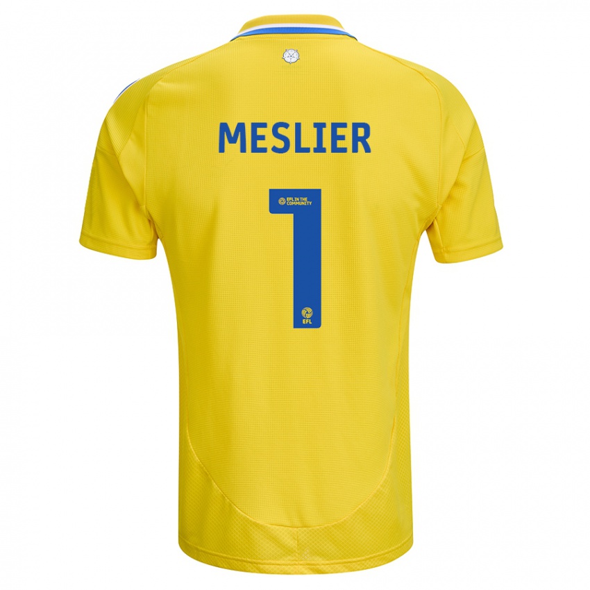 Niño Camiseta Illan Meslier #1 Amarillo Azul 2ª Equipación 2024/25 La Camisa México