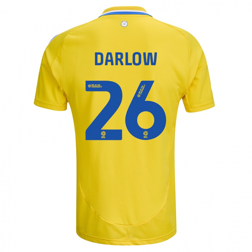 Niño Camiseta Karl Darlow #26 Amarillo Azul 2ª Equipación 2024/25 La Camisa México