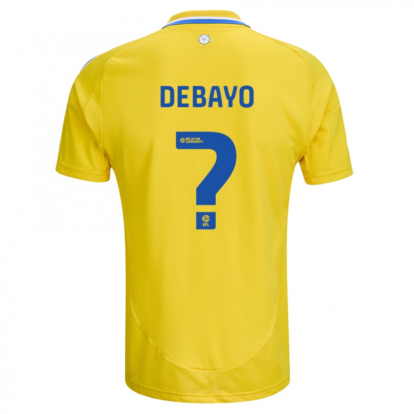 Niño Camiseta James Debayo #0 Amarillo Azul 2ª Equipación 2024/25 La Camisa México