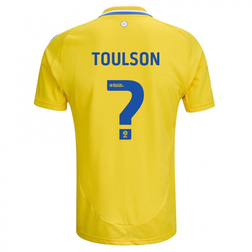 Niño Camiseta Daniel Toulson #0 Amarillo Azul 2ª Equipación 2024/25 La Camisa México