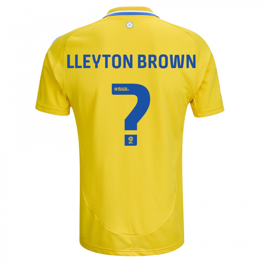 Niño Camiseta Lleyton Brown #0 Amarillo Azul 2ª Equipación 2024/25 La Camisa México