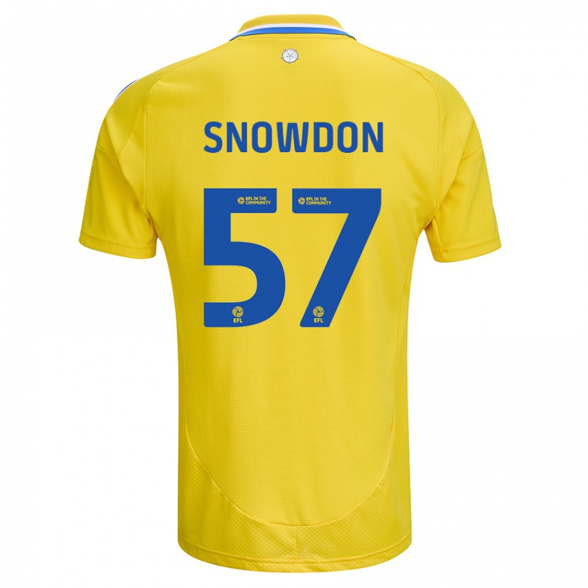 Niño Camiseta Joe Snowdon #57 Amarillo Azul 2ª Equipación 2024/25 La Camisa México