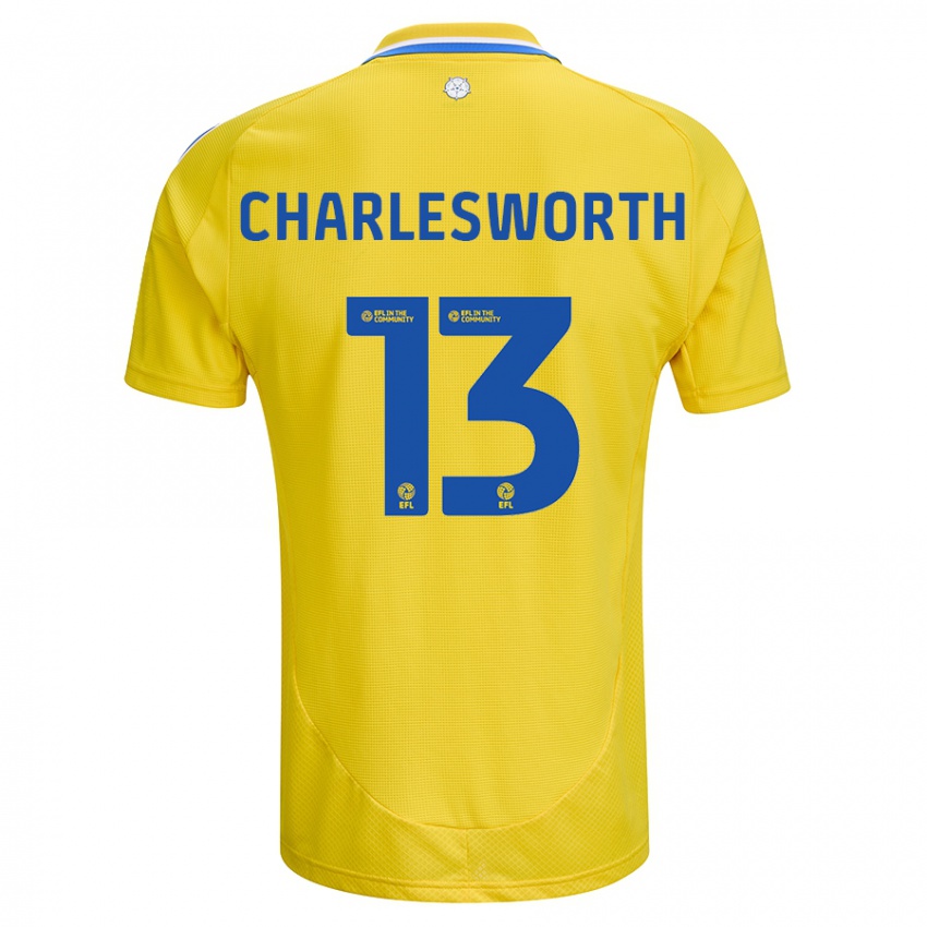 Niño Camiseta Millie Robshaw-Charlesworth #13 Amarillo Azul 2ª Equipación 2024/25 La Camisa México