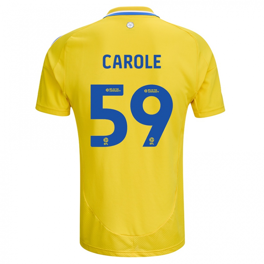 Niño Camiseta Keenan Carole #59 Amarillo Azul 2ª Equipación 2024/25 La Camisa México