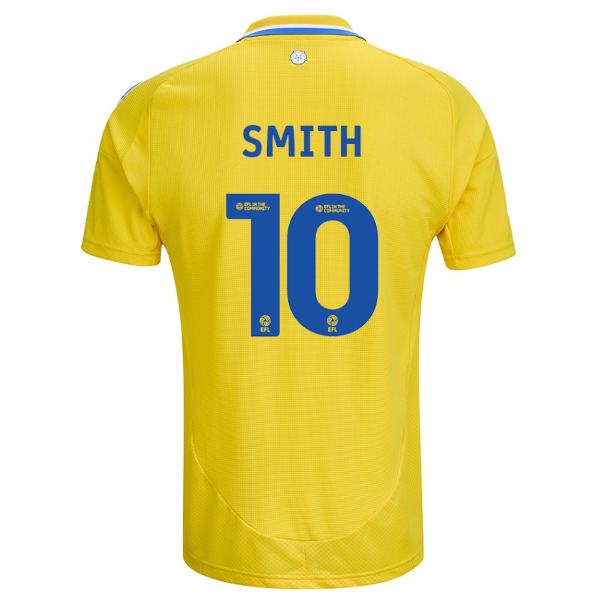 Niño Camiseta Kathryn Smith #10 Amarillo Azul 2ª Equipación 2024/25 La Camisa México