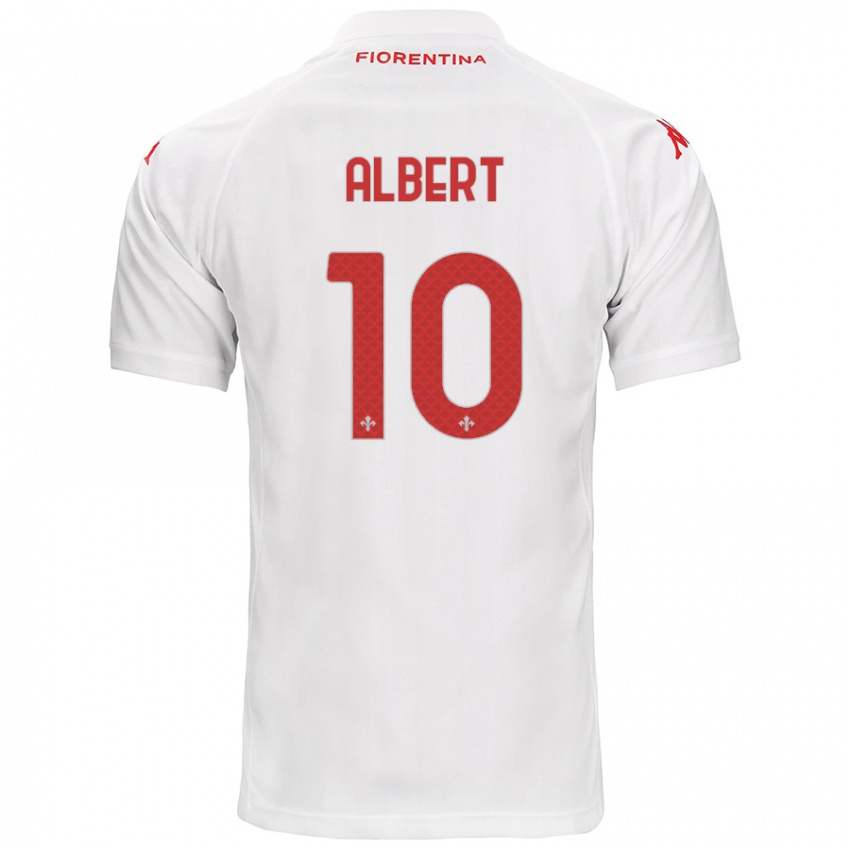 Niño Camiseta Albert Gudmundsson #10 Blanco 2ª Equipación 2024/25 La Camisa México